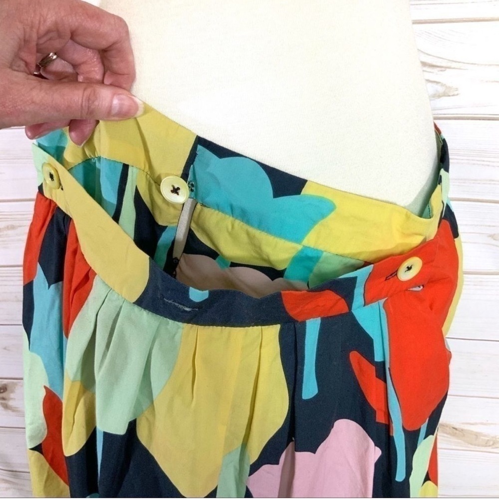 Anthropologie Fei tulip skirt sailor button front